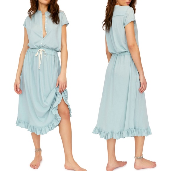 Free People Dresses & Skirts - Free People Beach Ludrow Midi Dress 100% Cotton L